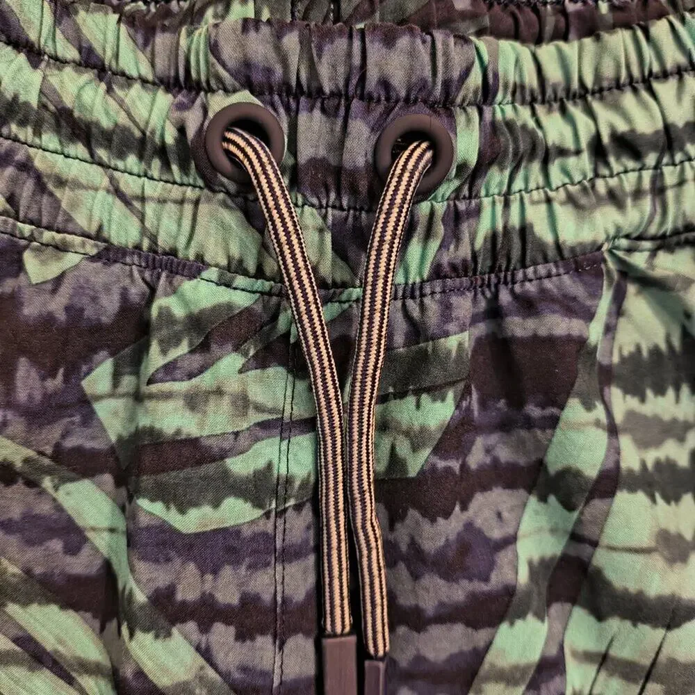 Kids Green & Black Tie-Dye Athletic Shorts - Brand Unspecified